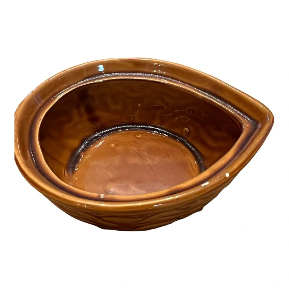 Squirrel on A Walnut VTG MCM Candy Dish Nut Dish Trinket Box R.O.C. Taiwan